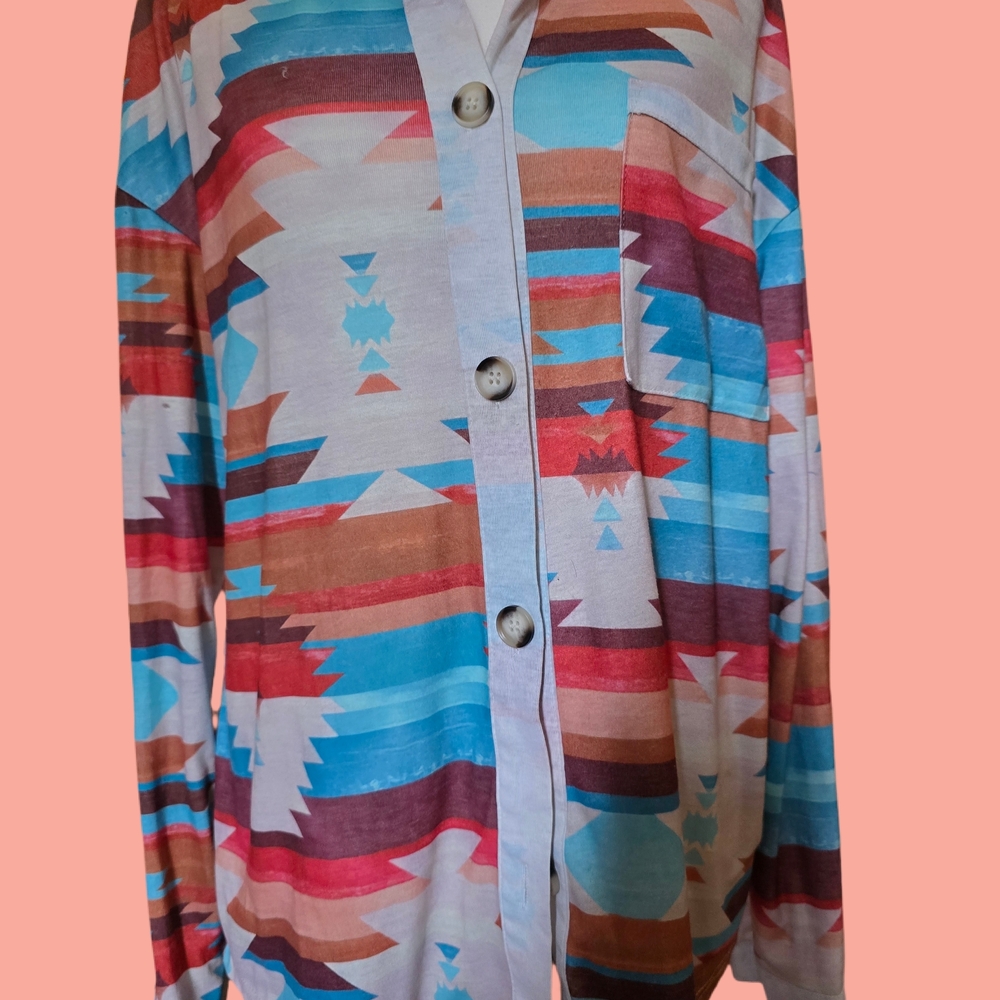 Multicolor Button Down Shirt